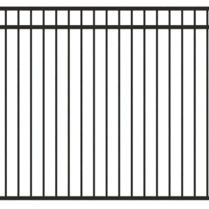 FLAT-TOP Steel Fence Panel – Commercial Fence
